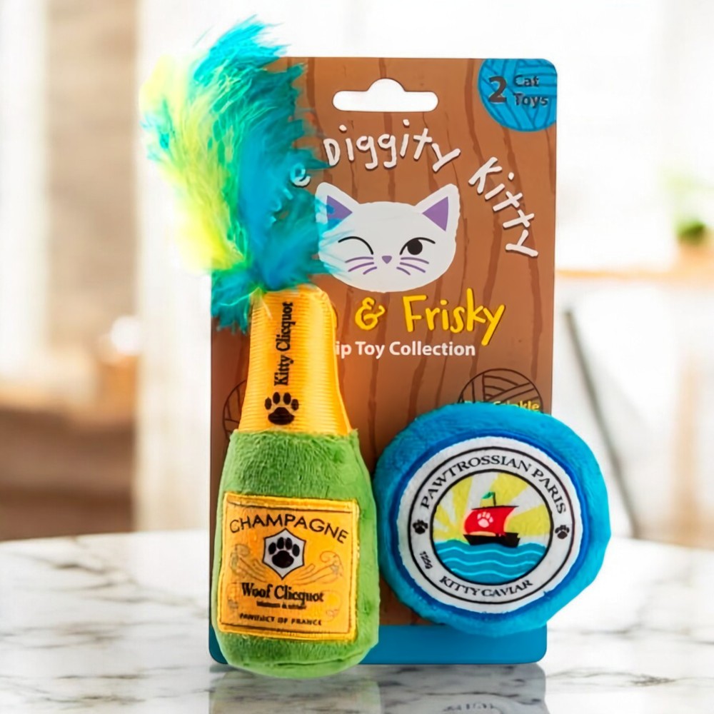 Cat Toy - Kitty Cliquot and Pawtrossian Parody toys