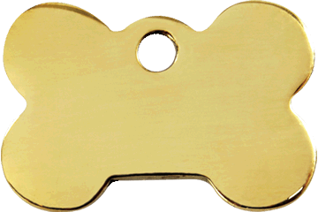Brass Pet ID Tags in 3 Sizes - A Pet's World