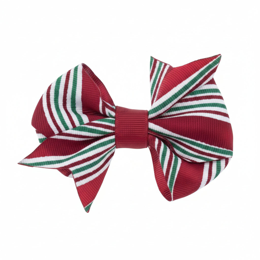 Dog Hair Bows-Candy Cane Fishtail - A Pet's World