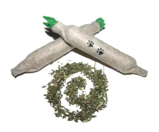 Cat Toys- 3 Kitty Cat Joints with Natural Catnip-USA Made - A Pet's World