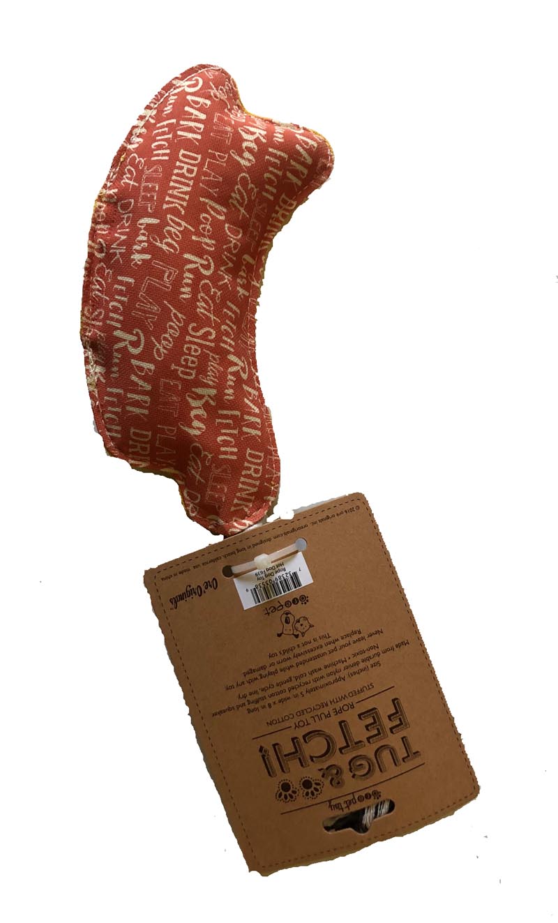 Dog Toy-Wiener Dog Dachshund Canvas Rope Toy with Squeaker - A Pet's World