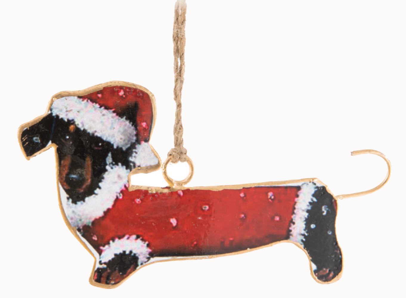 Dachshund Ornament Back view