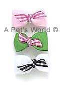 Dog Hair Bows-Gingham Twist - A Pet's World