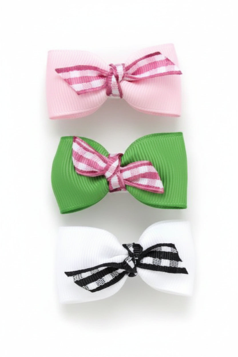 Dog Hair Bows-Gingham Twist - A Pet's World