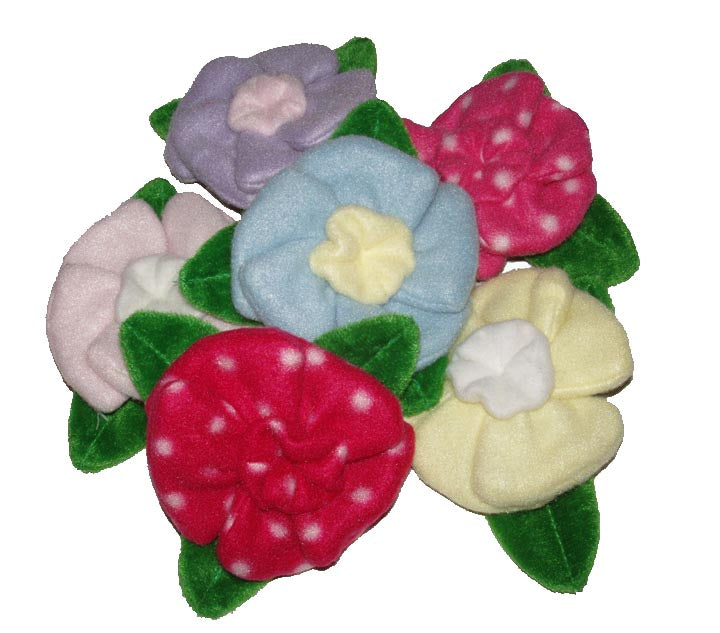 Dog Toys- Crinkle Petal Flowers Pkg of 2 - A Pet's World