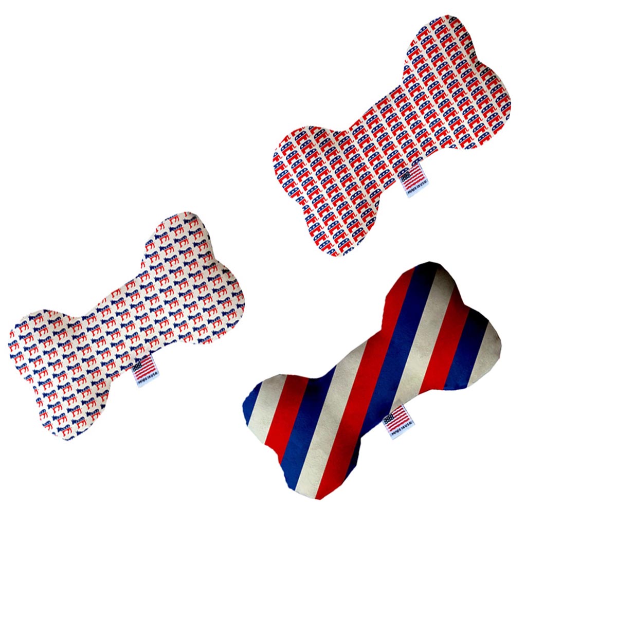 Political Prints for Dog Bone Toys with a Sqeuaker