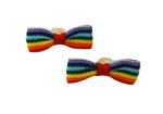 Load image into Gallery viewer, Dog Hair Bow - Pride Bow Tie - A Pet&#39;s World
