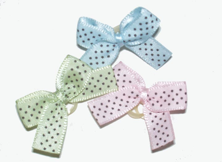 Dog Bows-Satin Dottie Bows - A Pet's World
