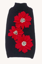 Load image into Gallery viewer, Dog Sweaters-Poinsettia Flowers - A Pet&#39;s World
