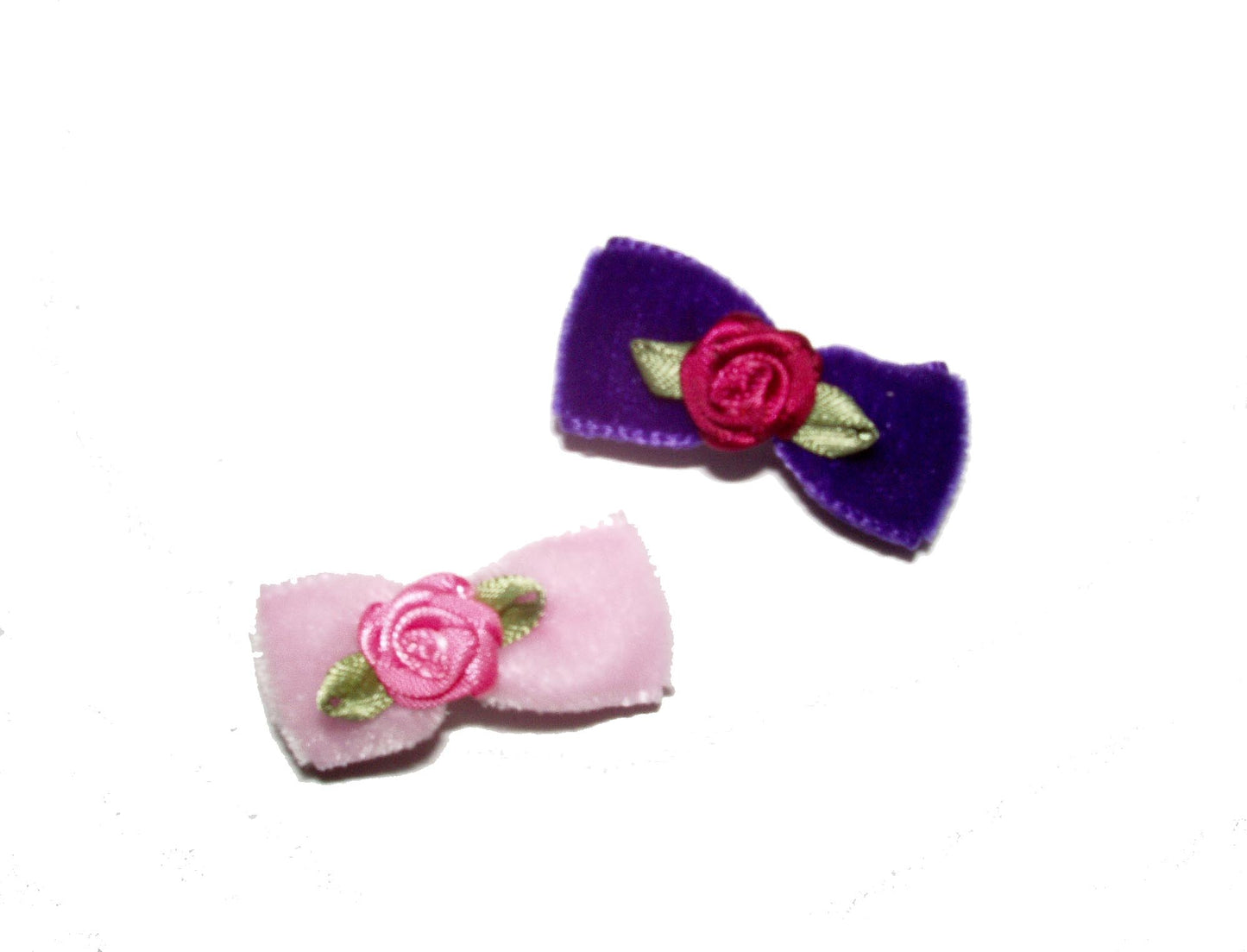 Dog Hair Bows-Velvet Rosettes - A Pet's World