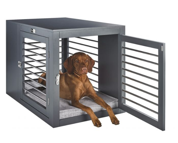 Slate stainless steel double dog diner