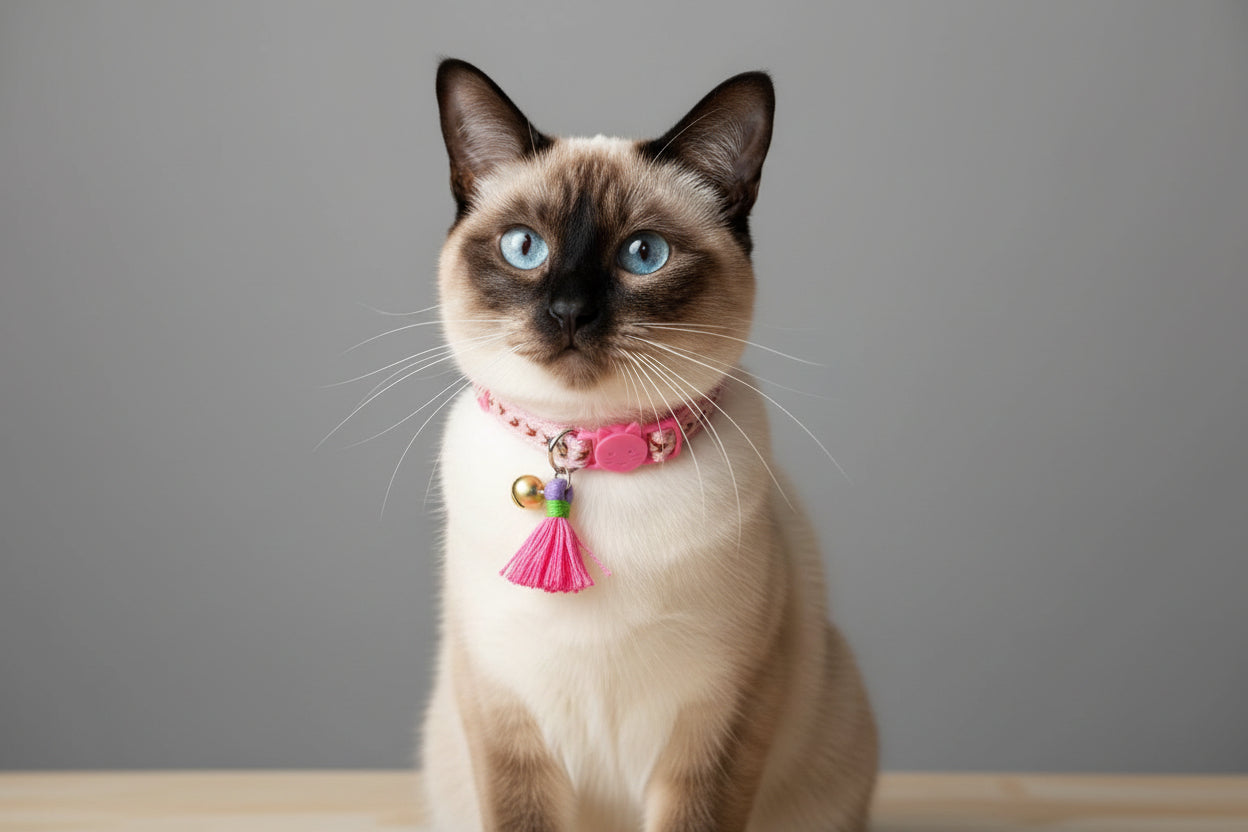 cat collar with tassle and bell