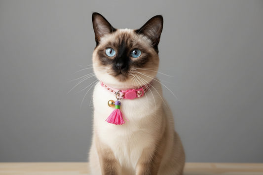 cat collar with tassle and bell