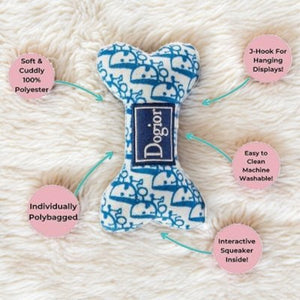 Dog Toy-Dogior Parody Dog Bone with Squeaker