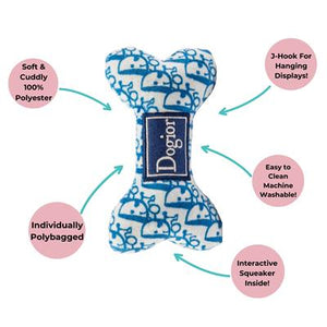Features of Dogior Designer Parody squeaky toy 