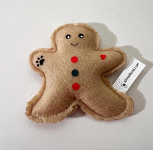 Gingerbread Soft Felt Toy with Catnip