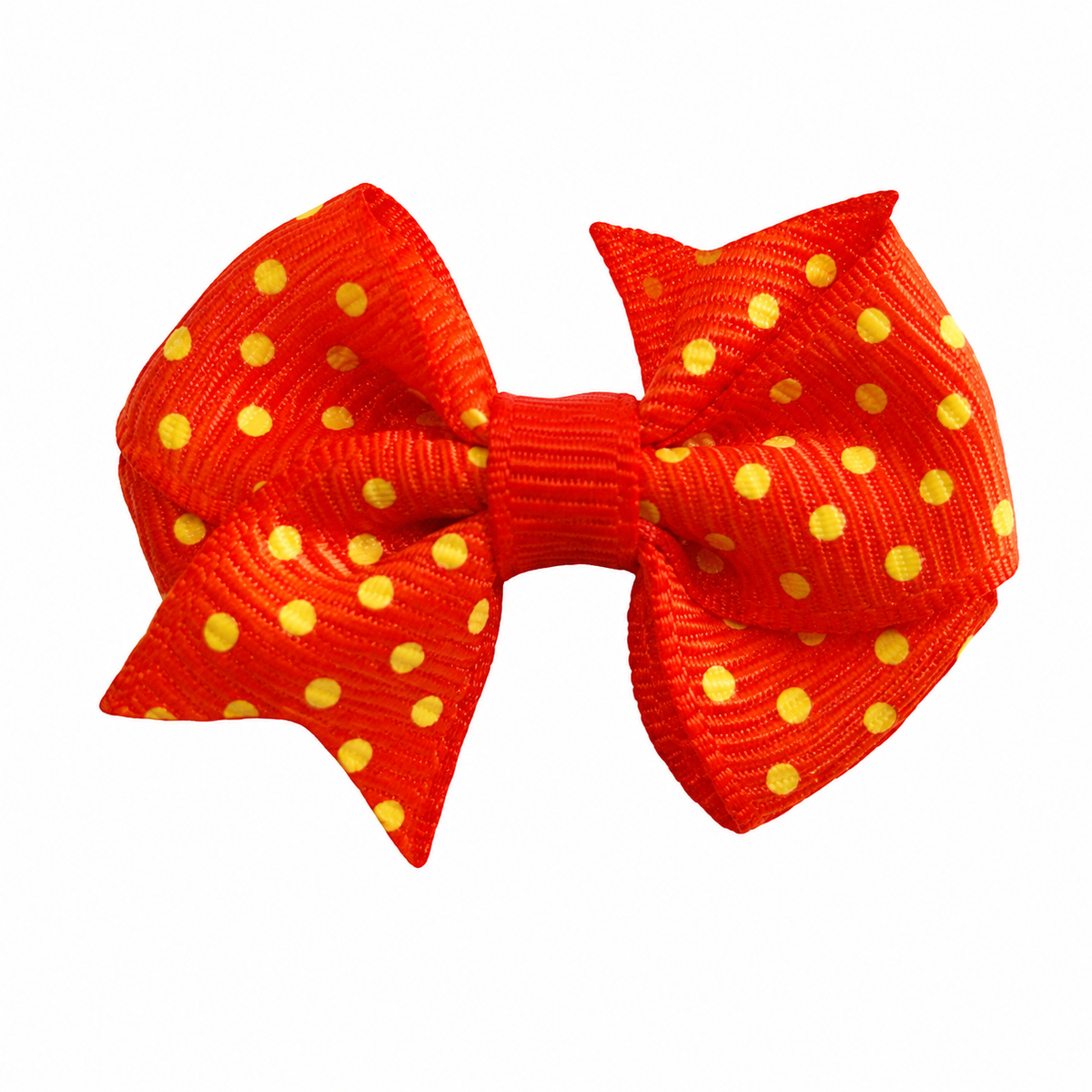 Dog Hair Bows-Just Ducky Orange + Yellow Fishtail