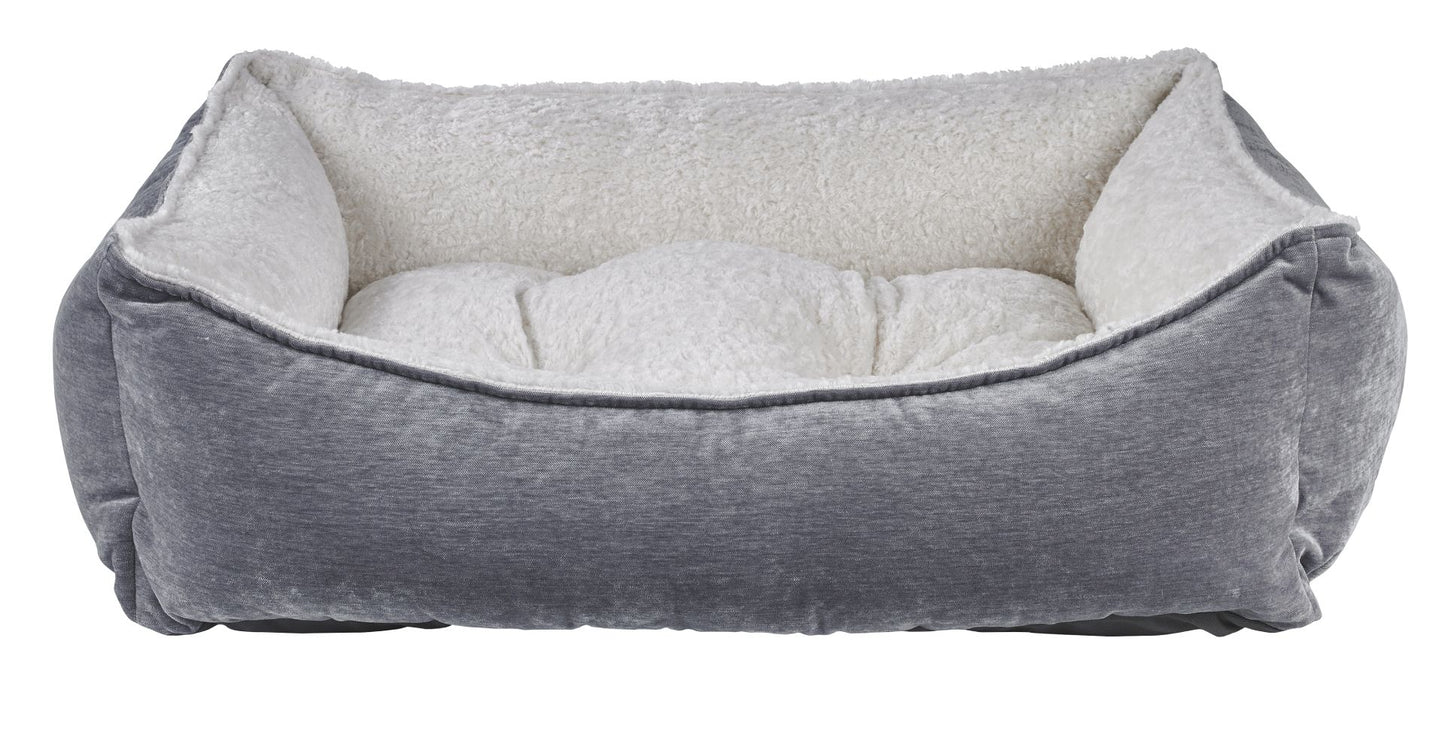 Pet Bed-Scoop Shape-Pumice Color Microvelvet
