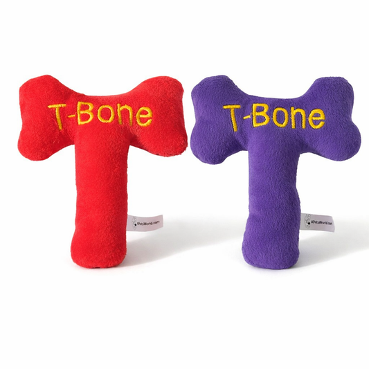 Dog Toy-T-Bone Toy with Squeaker