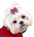 Load image into Gallery viewer, Dog Hair Bows-Mitten Printed Grosgrain - A Pet&#39;s World
