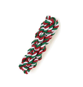 Dog Toy - Holiday 6.5" Braided Stick Rope Toy - A Pet's World