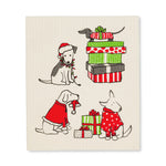 Load image into Gallery viewer, Amazing Swedish Dishtowel 1 of 2 Holiday Dogs
