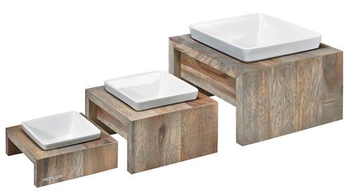 Pet Feeder-Artisan Wood Single Feeders - A Pet's World