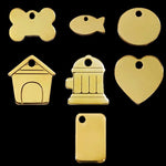 Load image into Gallery viewer, Brass Pet ID Tags in 3 Sizes - A Pet&#39;s World

