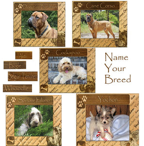 Choose Your Dog Breed Photo frame - A Pet's World