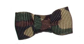 Dog Hair Bow-Green Camouflage Bow Tie - A Pet's World