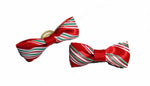 Load image into Gallery viewer, Dog Hair Bows-Candy Cane Stripe Bow Ties - A Pet&#39;s World
