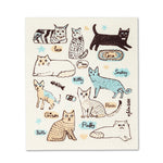 Load image into Gallery viewer, Amazing Swedish Dish Cloth 2 of 2 Cats with Names
