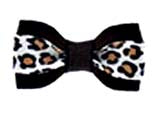 Dog Hair Bow-Cheetah Print on Grosgrain - A Pet's World