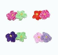 Dog Hair Flowers-Chenille Barrettes - A Pet's World