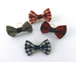 Load image into Gallery viewer, Dog Hair Bows - Country Checks with Elastics - A Pet&#39;s World

