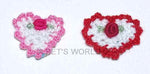 Load image into Gallery viewer, Dog Hair Accessories-Crochet Hearts with Elastics - A Pet&#39;s World
