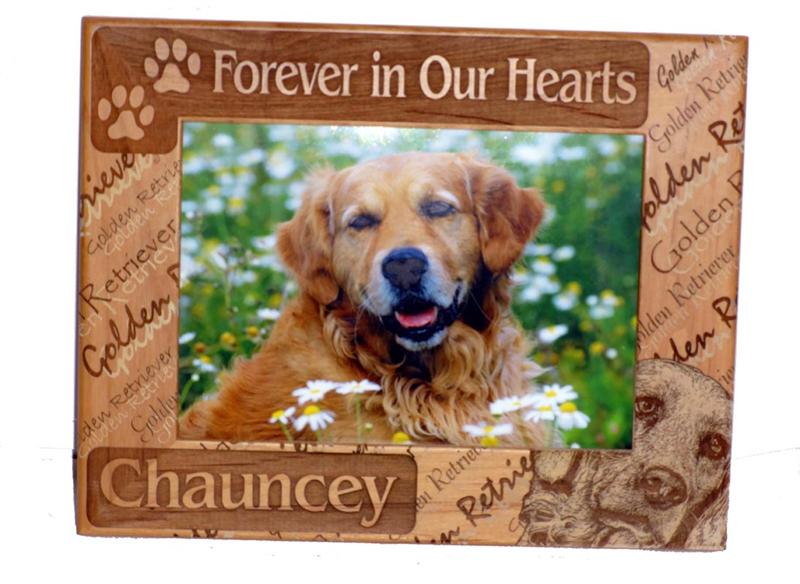 Personalized Forever in Our Hearts Dog Breed 5 X 7 Frame - A Pet's World