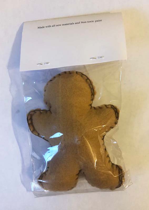 Cat Toy - Gingerbread Man with Catnip USA Made - A Pet's World