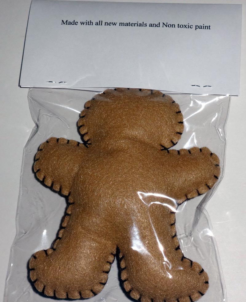 Dog Toy-Gingerbread Man with Squeaker - A Pet's World