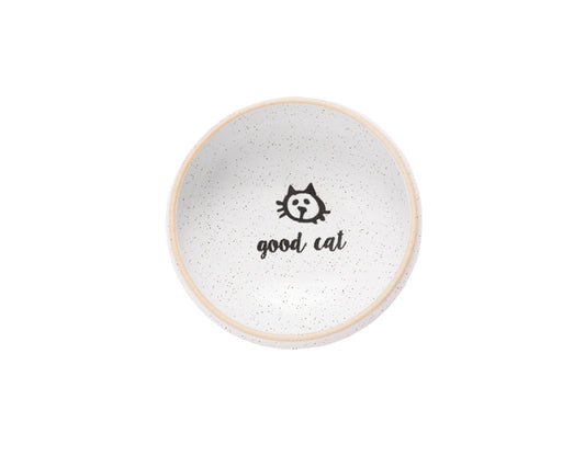 Good Cat Tiny Ceramic Bowl - A Pet's World