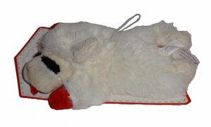 Dog Toy -6" Nostalgic Lambchop Plush Toy with Squeaker - A Pet's World