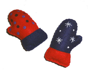 Dog Toy-Mismatched Mittens with Squeakers - A Pet's World