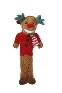 Dog Toy-Loofa Reindeer 6" Tall with Squeaker - A Pet's World