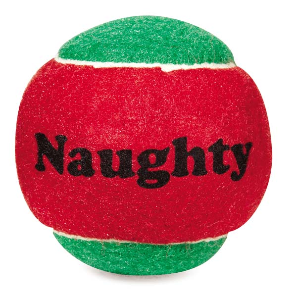 Dog Toys-Naughty and Nice Tennis Balls - A Pet's World