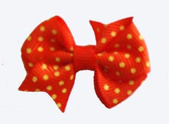 Dog Hair Bows-Just Ducky Orange + Yellow Fishtail - A Pet's World