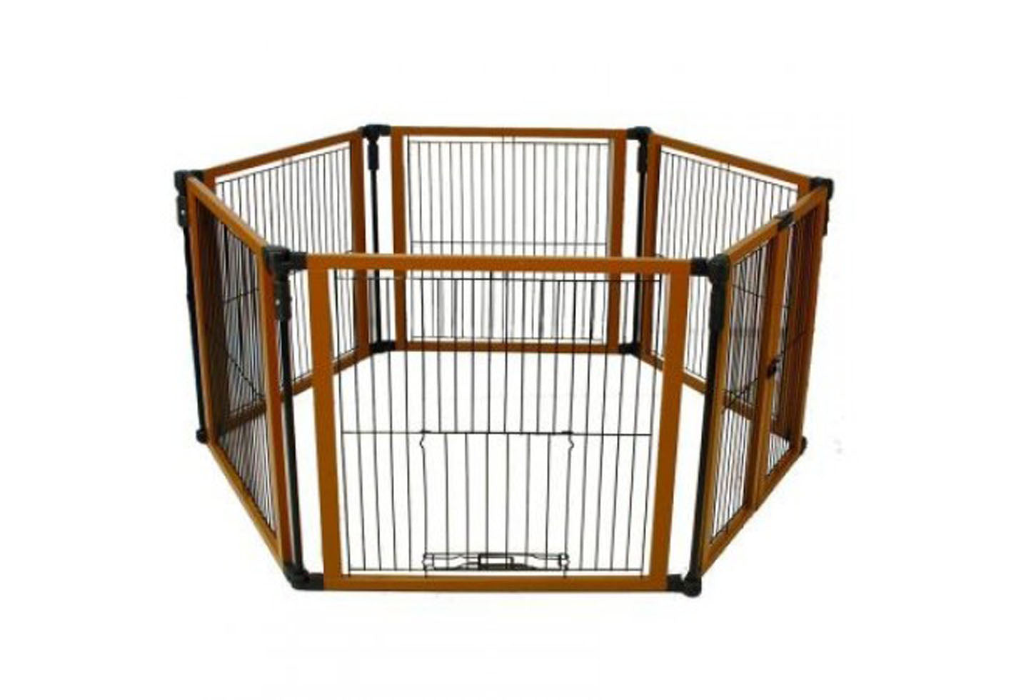 Perfect Fit Freestanding Pet Gate with Door - A Pet's World