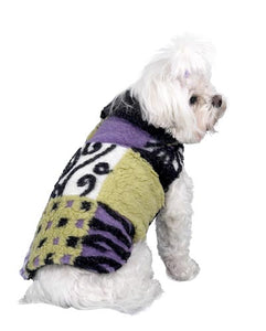 Dog Coat - Novelty European Patch Wool Blend Fleece