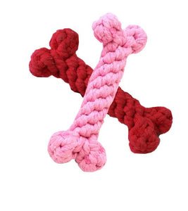 Dog Toys-Small Rope Bones - A Pet's World