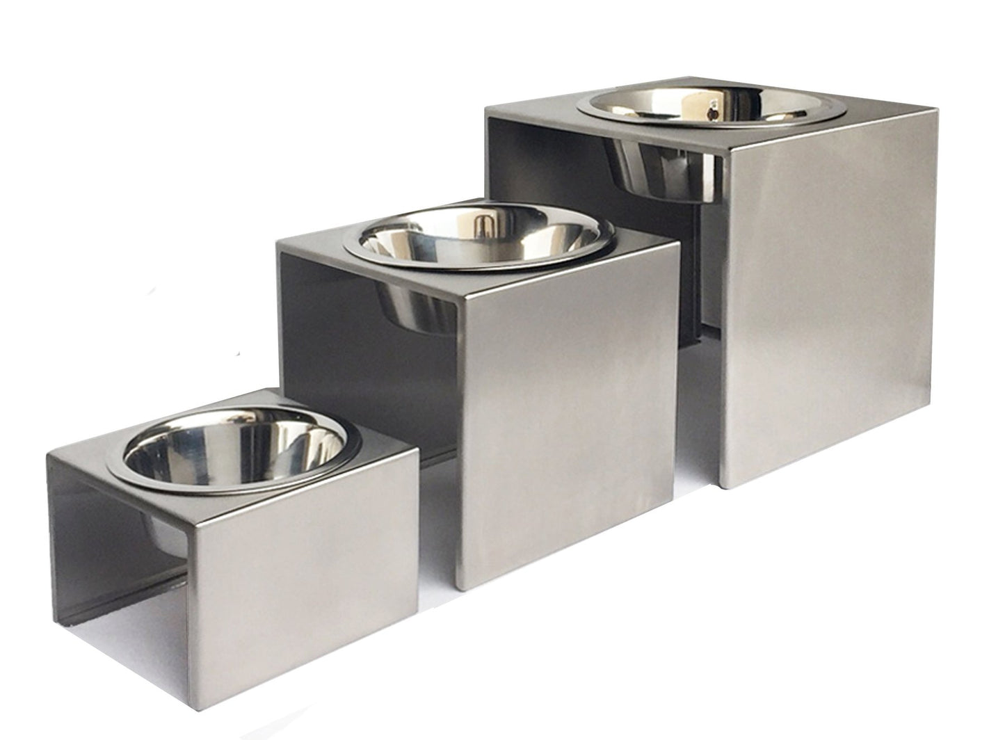 Pet Diner-Slate Stainless Steel Single Feeder - A Pet's World