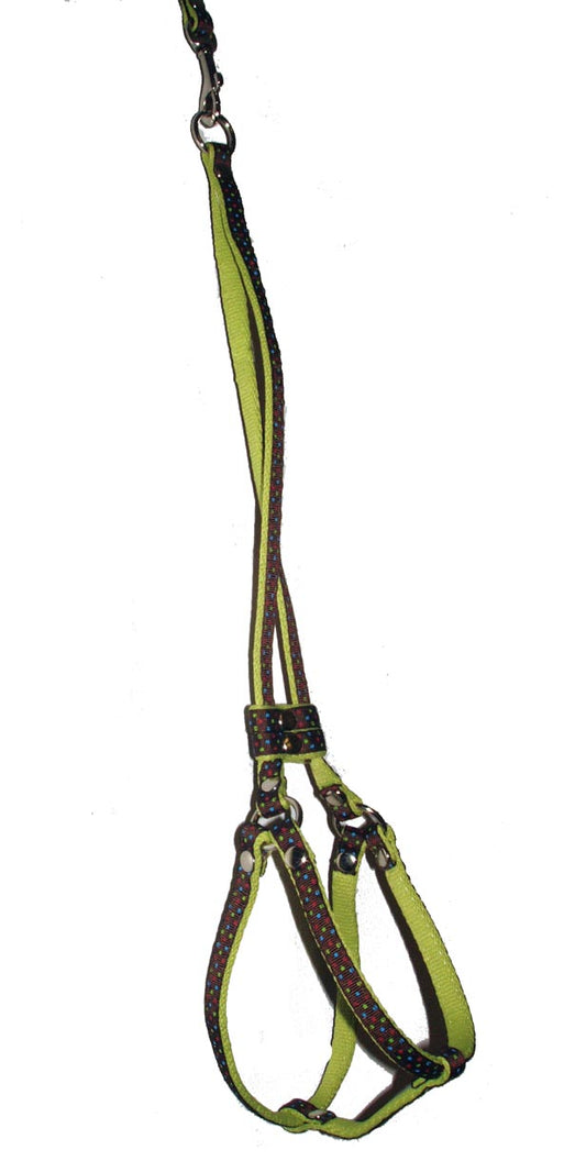 Ribbon One Piece Step-In Harness-Triple Dots - A Pet's World